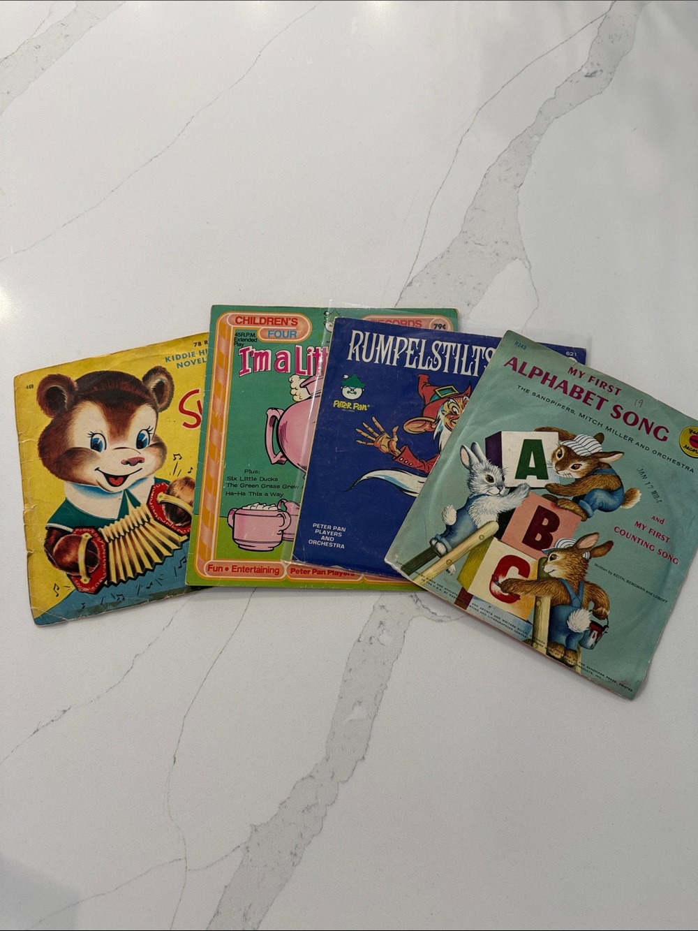 Vintage Children's Records Lot  of 4